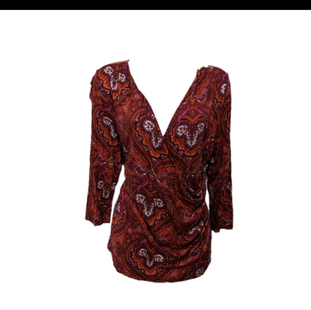 Talbots Wrap Top PL LP Classic #1010